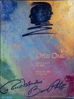 Bill Lopa Signed "Opus One Wine" Limited Edition 30x40 Giclee- AROC 42/50